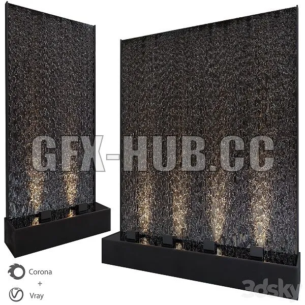 Wall Water Waterfall 3 3D Model