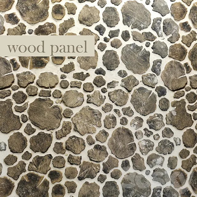 Wall wooden decor 3D Model