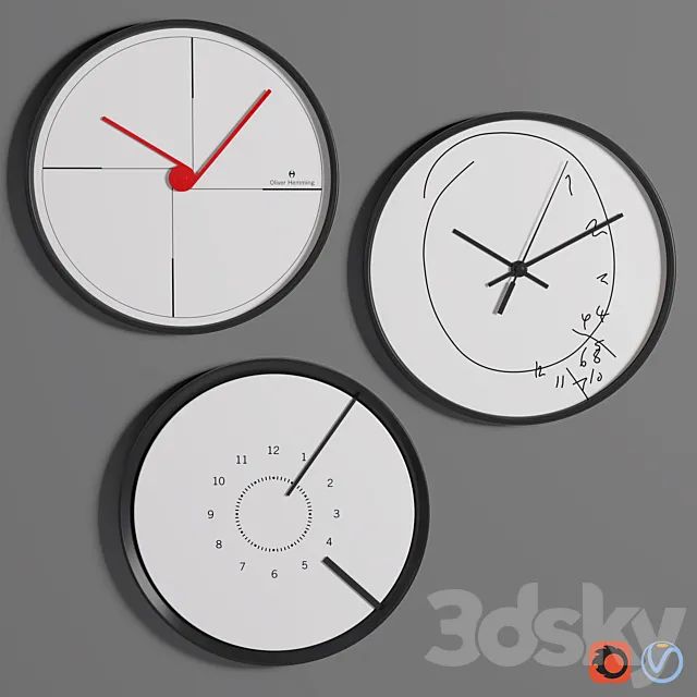 WallClock Collection 3DModel