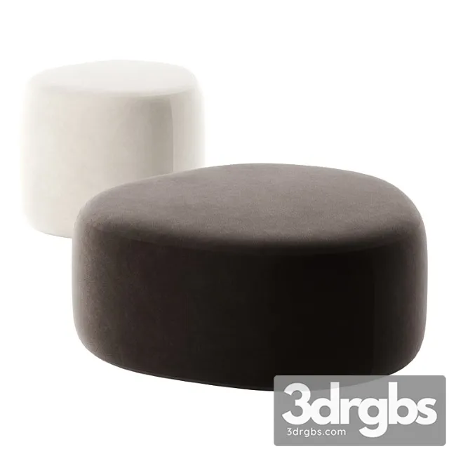 Wallis Ottoman By Grazia Co 3D Model Free