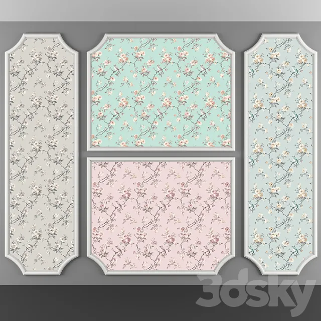 Wallpaper 5 (4 Colors) 3D Model