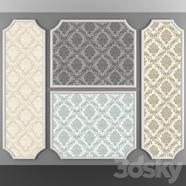 Wallpaper 51 (4 Colors) 3D Model