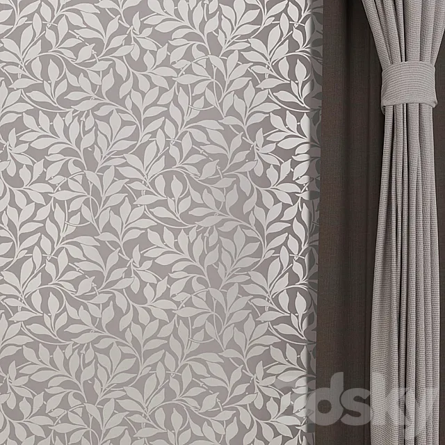 Wallpaper Cole & Son. Charlie Wilson (5 products ASPEN BRANCH) 3DModel