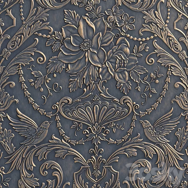Wallpaper Lincrusta Passeri 3D Model