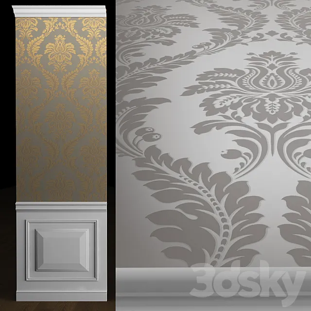 Wallpaper Persian chic Grandeco 3D Model