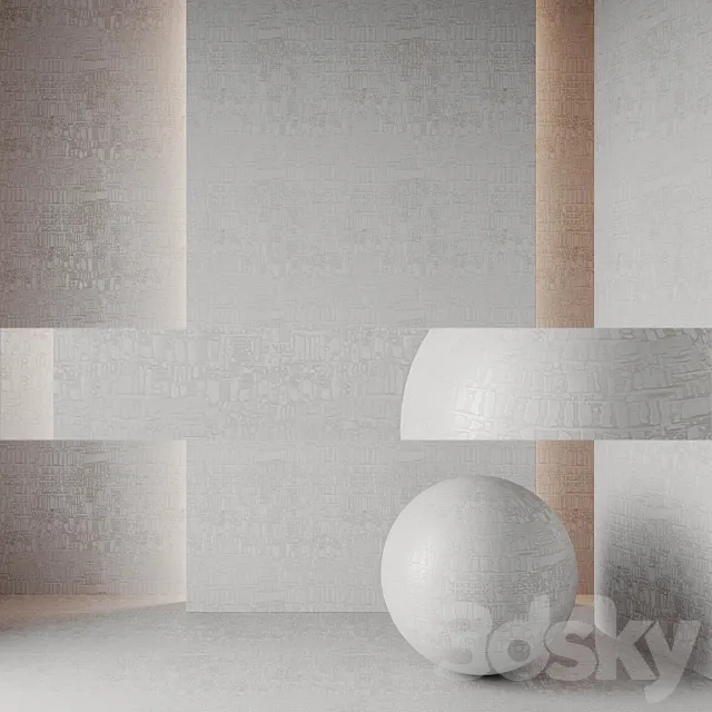 Wallpaper Studio Four by Asterisk Design Birch Pearl 3D Model