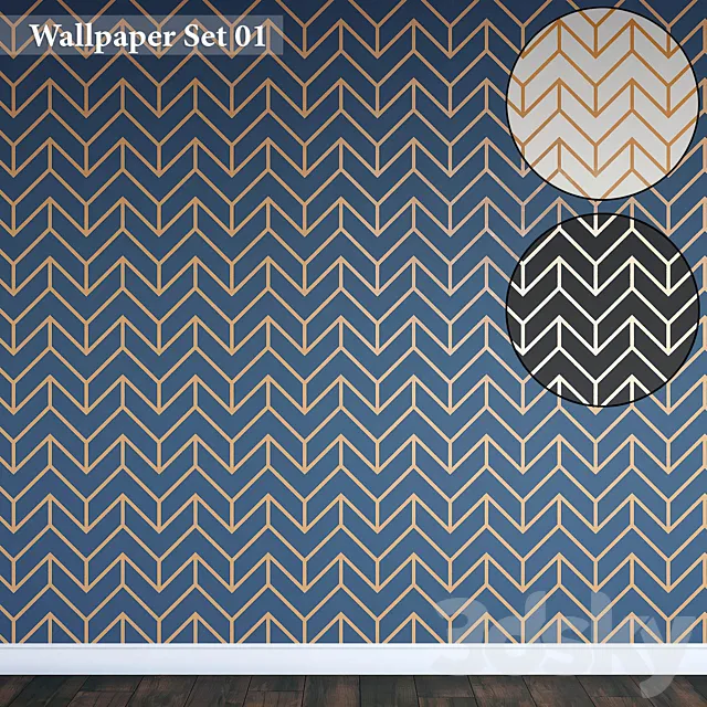 Wallpapers Set 01 3DModel