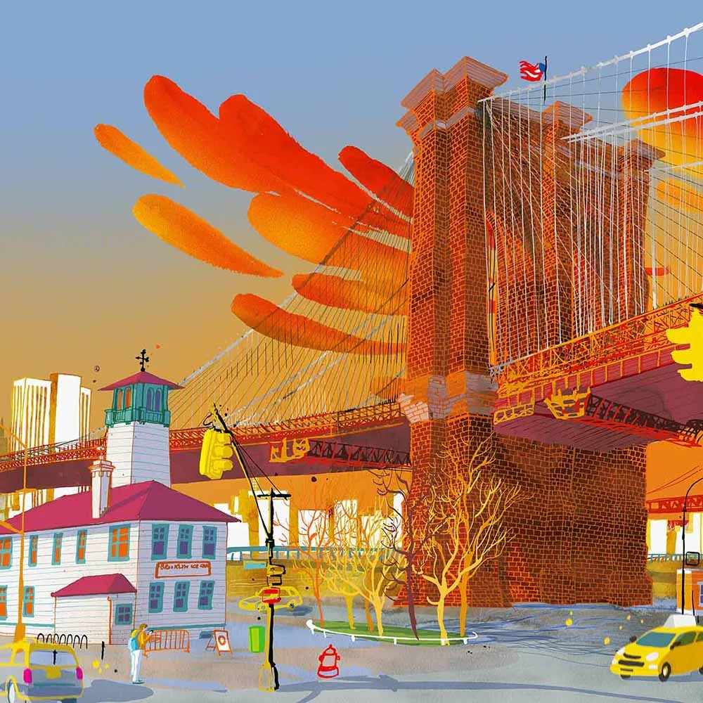 WallPepper - Wallpaper Brooklyn Bridge New York 3D Model