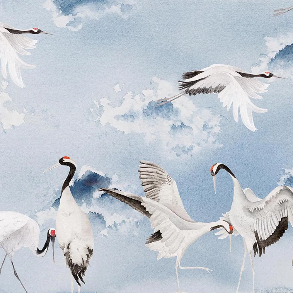 WallPepper - Wallpaper Dancing Cranes 3D Model