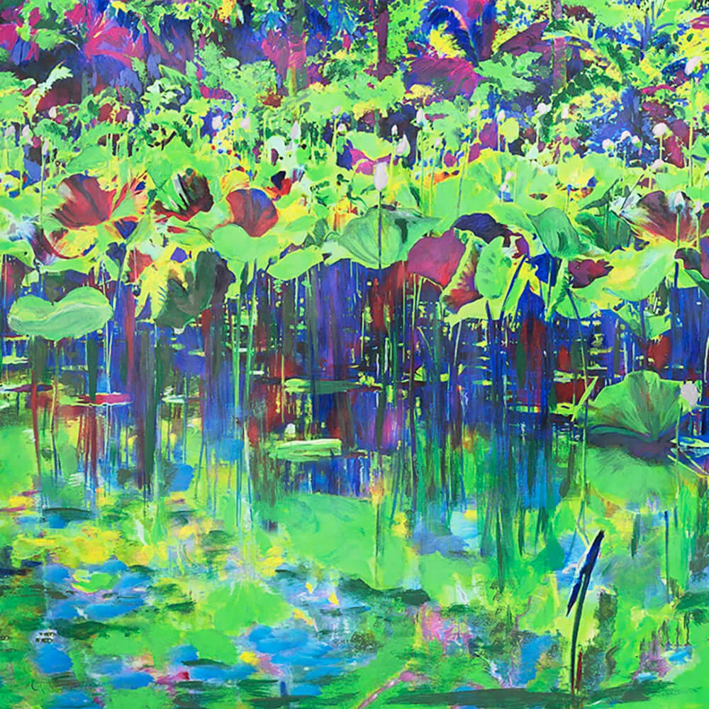 WallPepper - Wallpaper Green Pond 3D Model