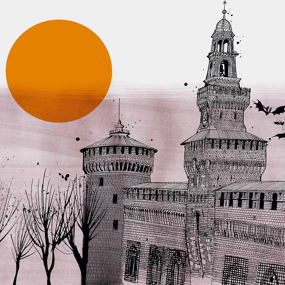 WallPepper - Wallpaper Il Castello Sforzesco Milano 3D Model