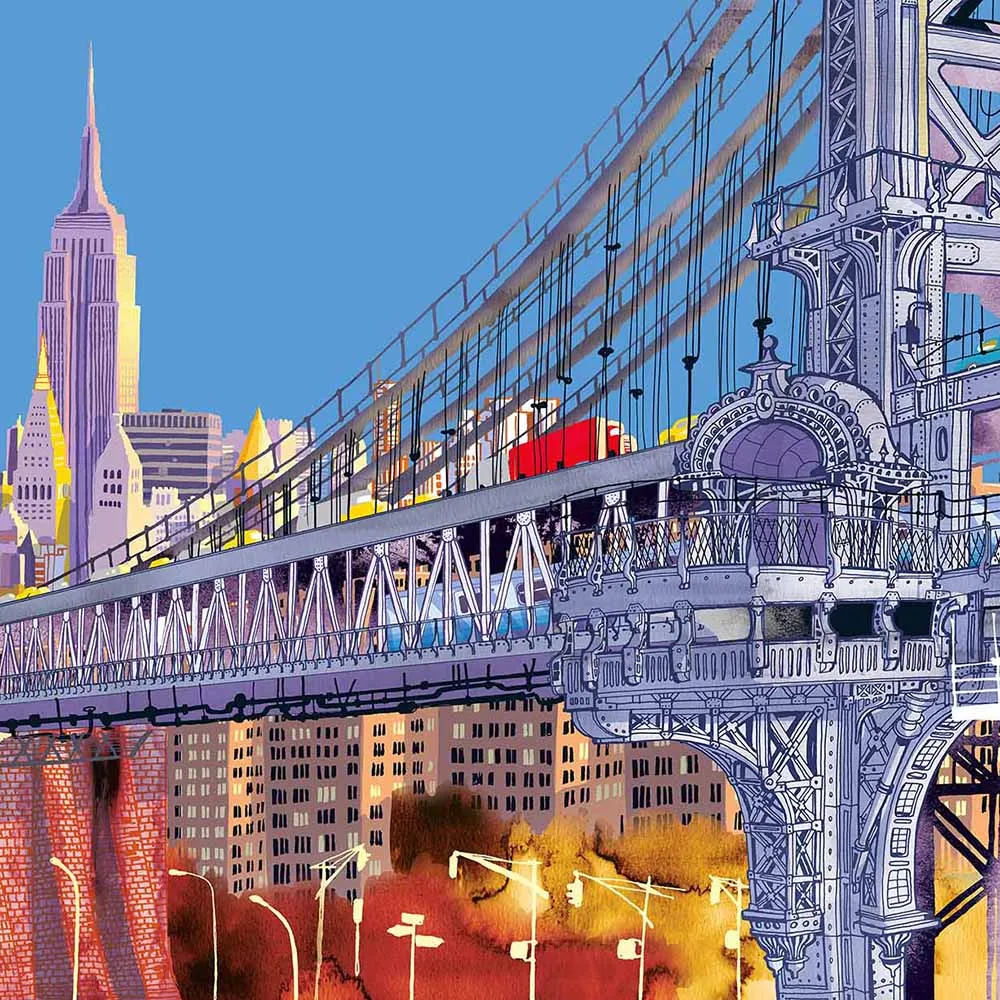 WallPepper - Wallpaper Manhattan Bridge 3D Model