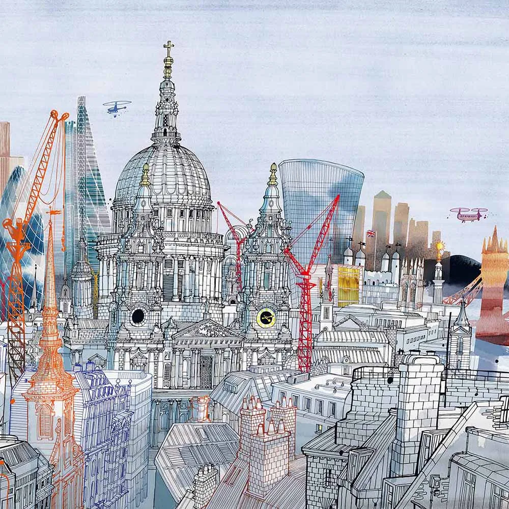 WallPepper - Wallpaper Saintpaul Skyscrapers 3D Model