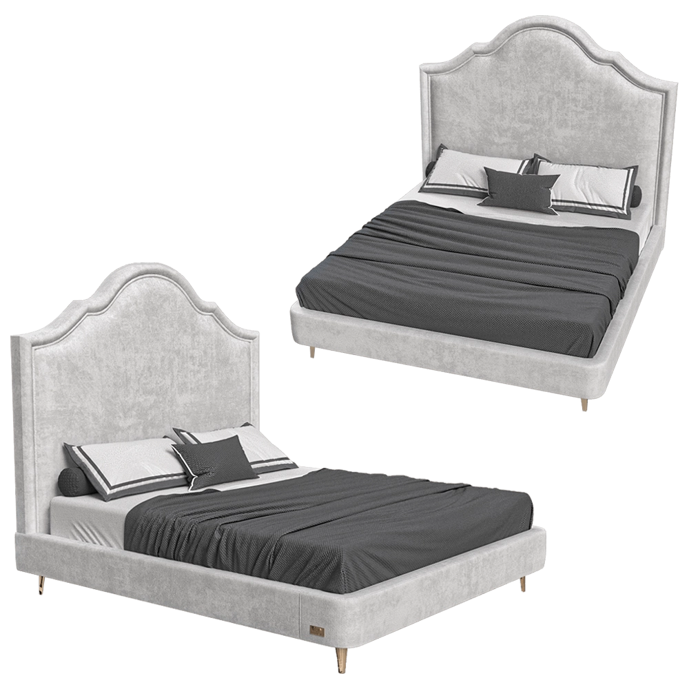 Wall&Wall - Soft bed Bella 3D Model