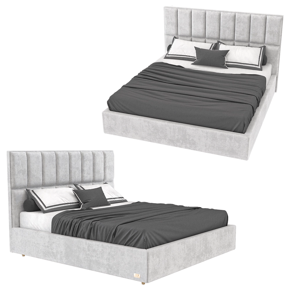 Wall&Wall - Soft bed Croco 3D Model