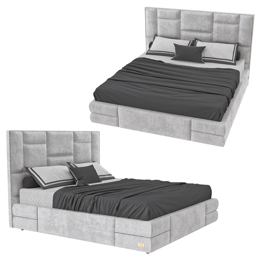 Wall&Wall - Soft bed Felina 1 3D Model