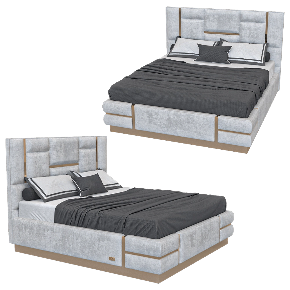 Wall&Wall - Soft bed Felina 2 3D Model