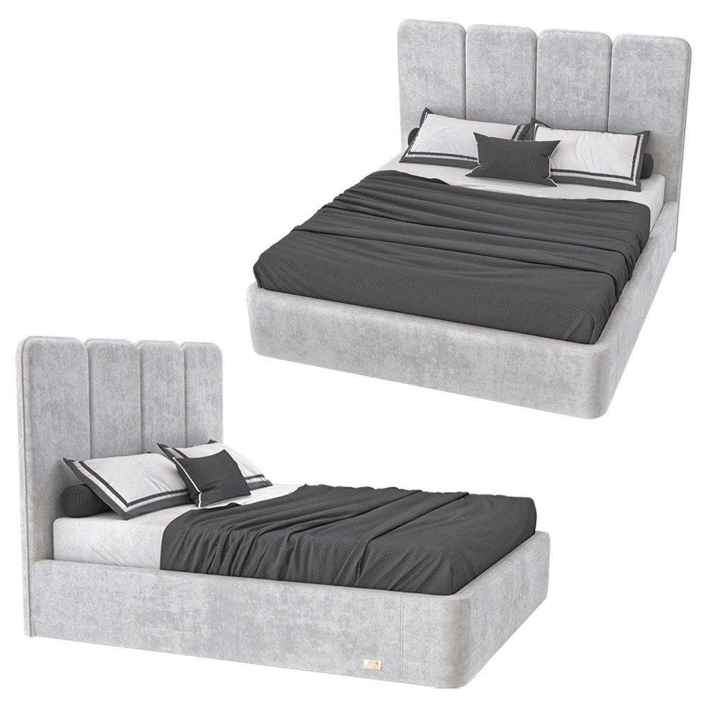 Wall&Wall - Soft bed Greydor 3D Model
