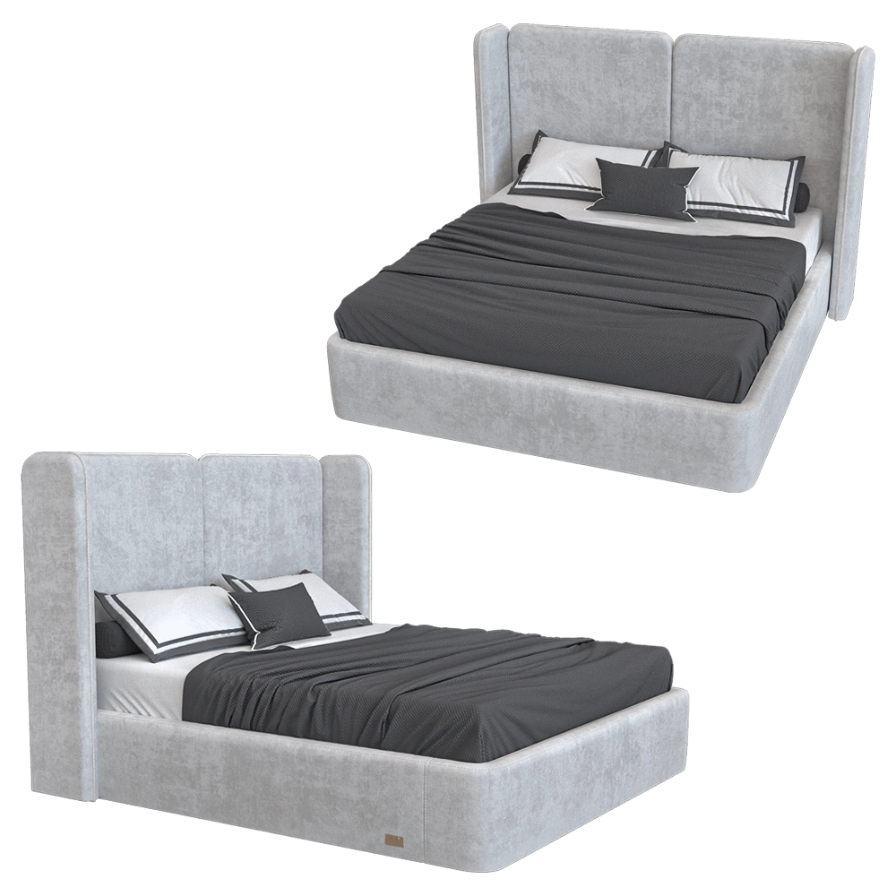 Wall&Wall - Soft bed Havana 3D Model