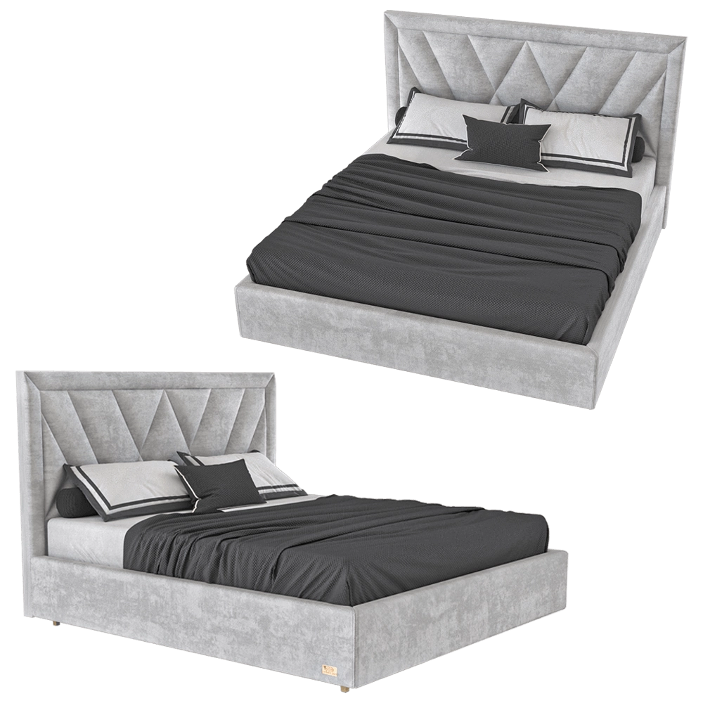 Wall&Wall - Soft bed Je Vous 3D Model