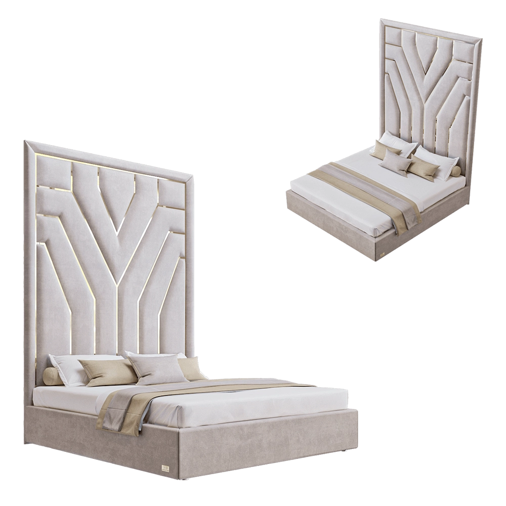Wall&Wall - Soft bed Lotos 3D Model