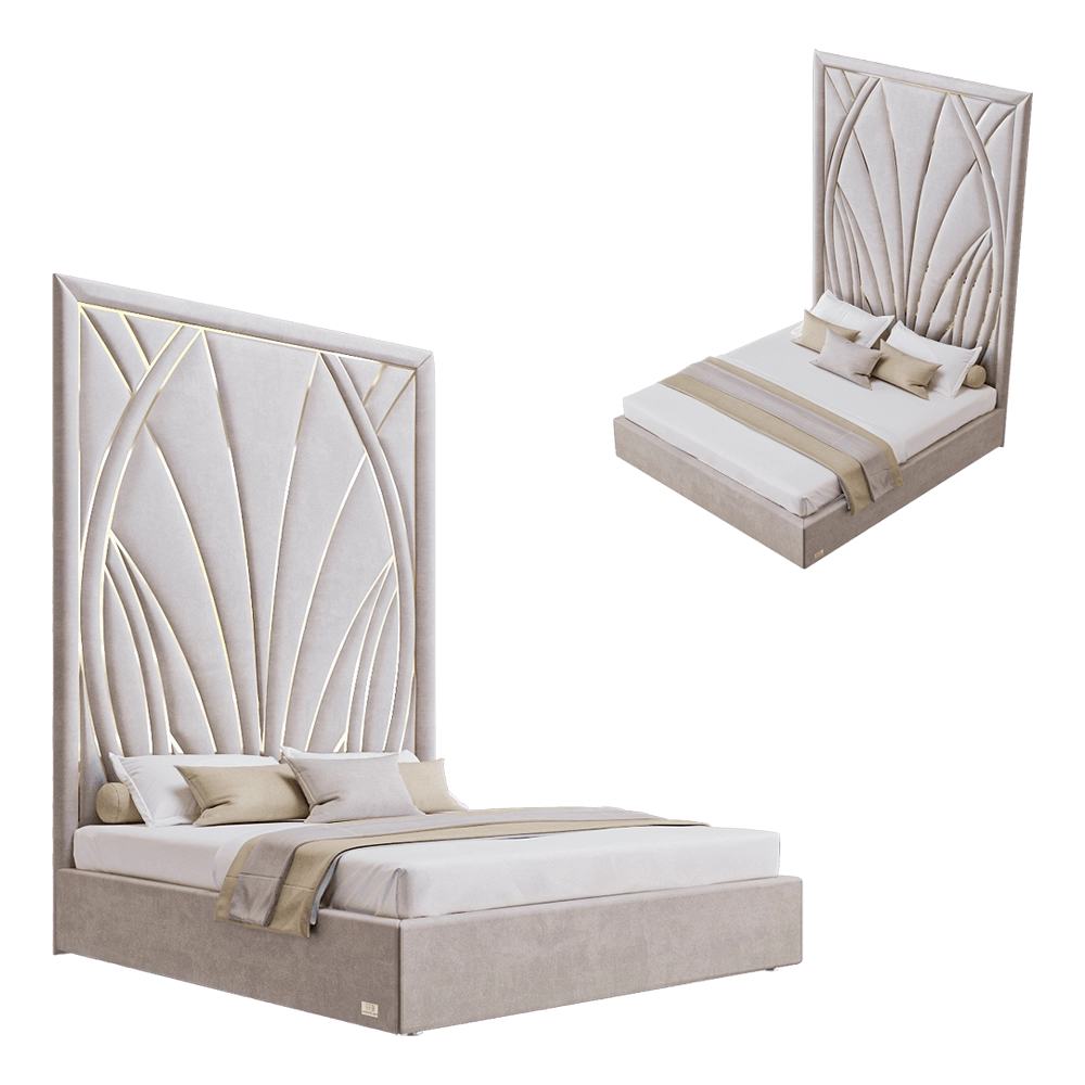 Wall&Wall - Soft bed New Look 3D Model