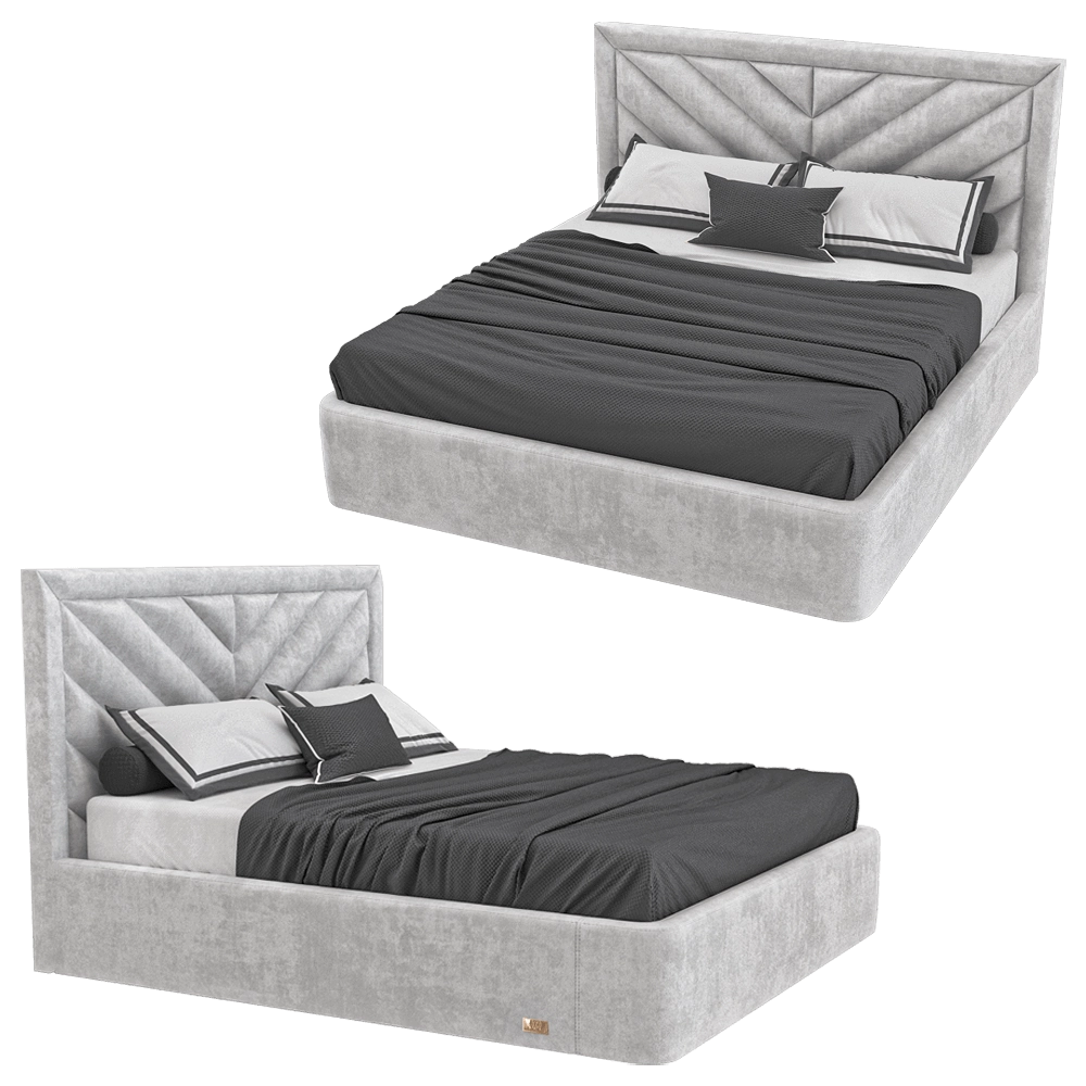 Wall&Wall - Soft bed Nouare 3D Model