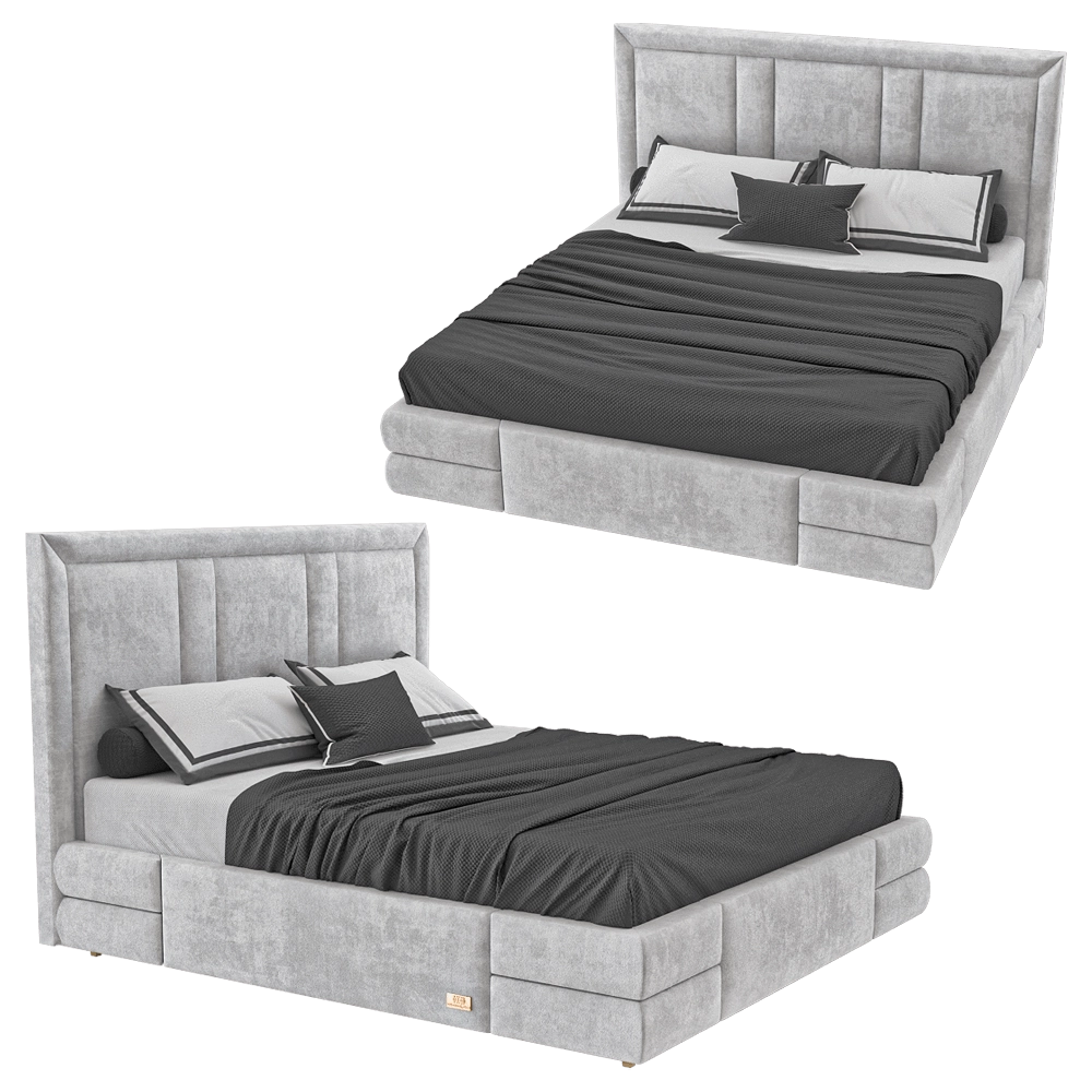 Wall&Wall - Soft bed Paulin 1 3D Model