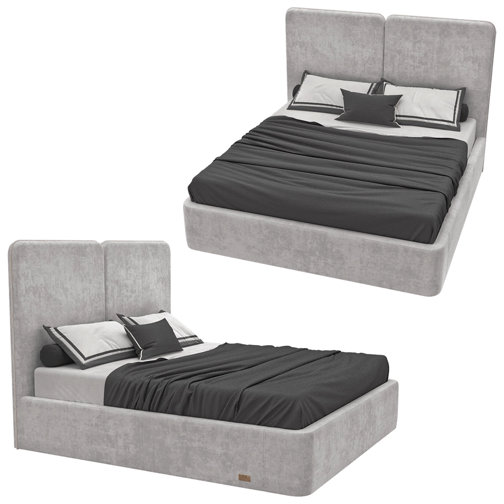Wall&Wall - Soft bed Seldis 3D Model