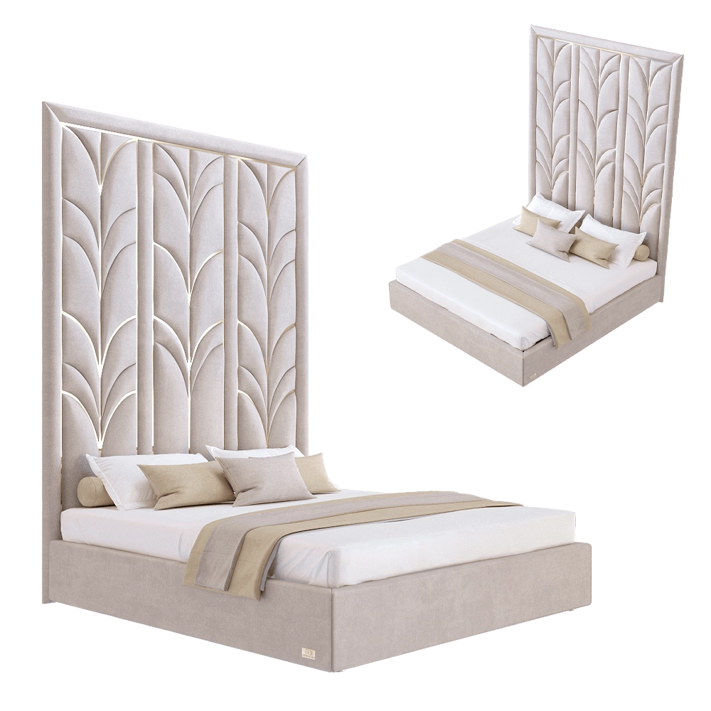 Wall&Wall - Soft bed Tulip 3D Model