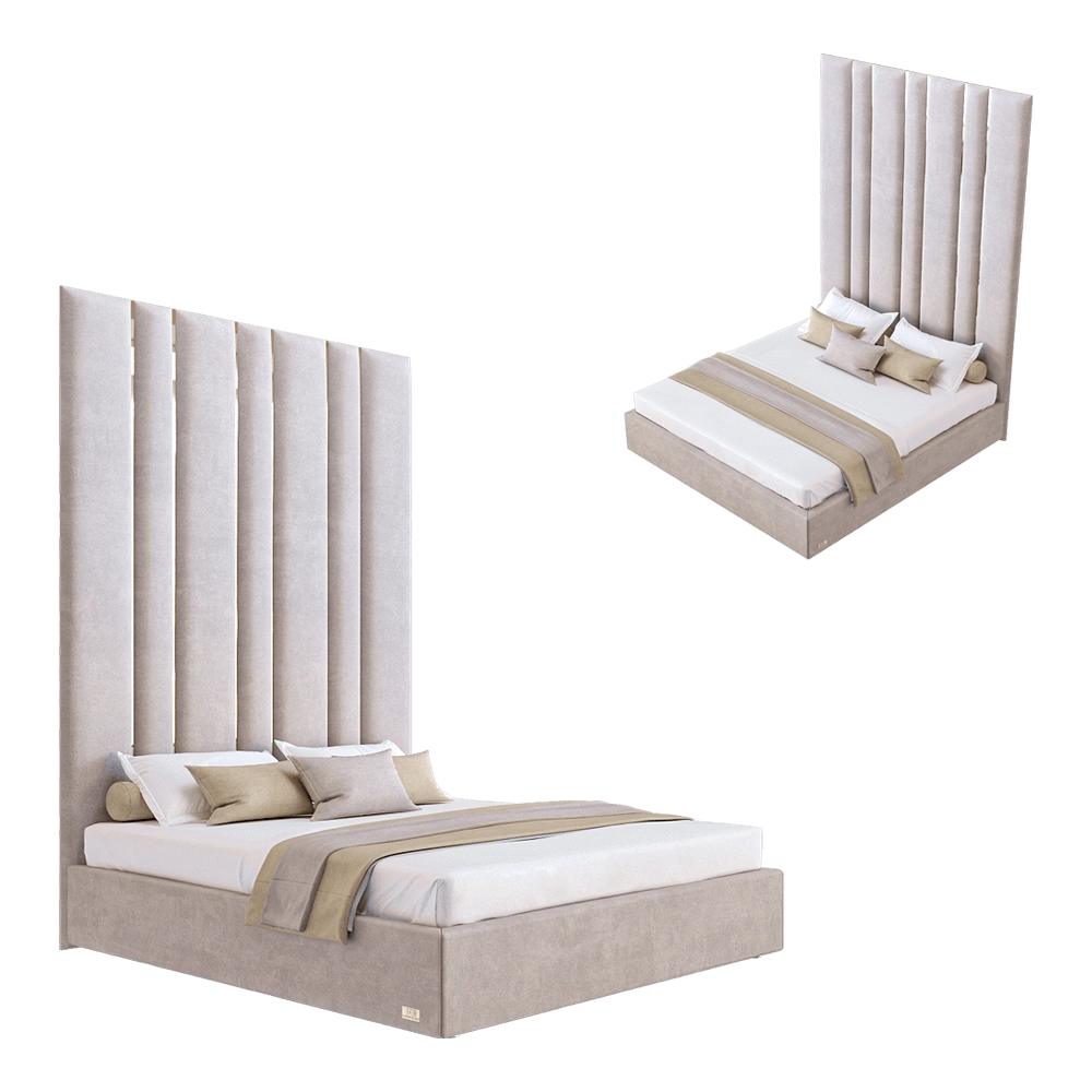Wall&Wall - Soft bed Windflowers 3D Model