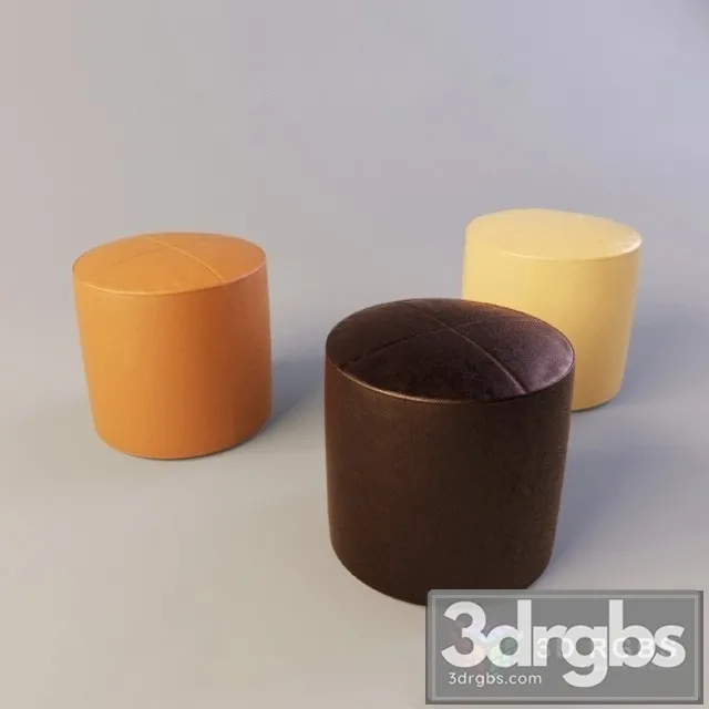 Wally Pouf 3D Model Free
