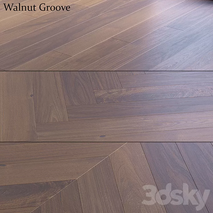 Walnut Groove 3D Model Free