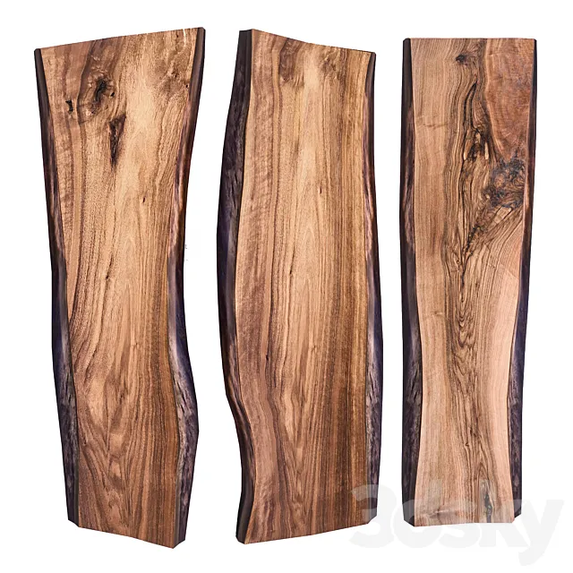 Walnut Slabs | Wood Slabs 3D Model