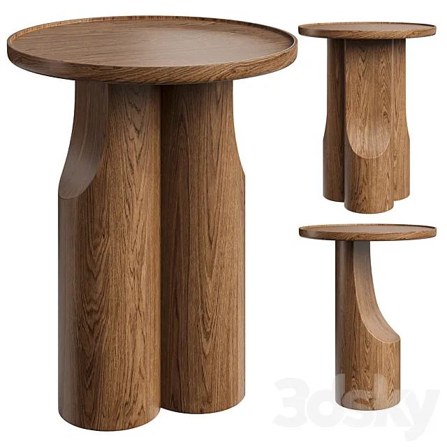 Walnut sofa table Stigido AM.PM 3D Model