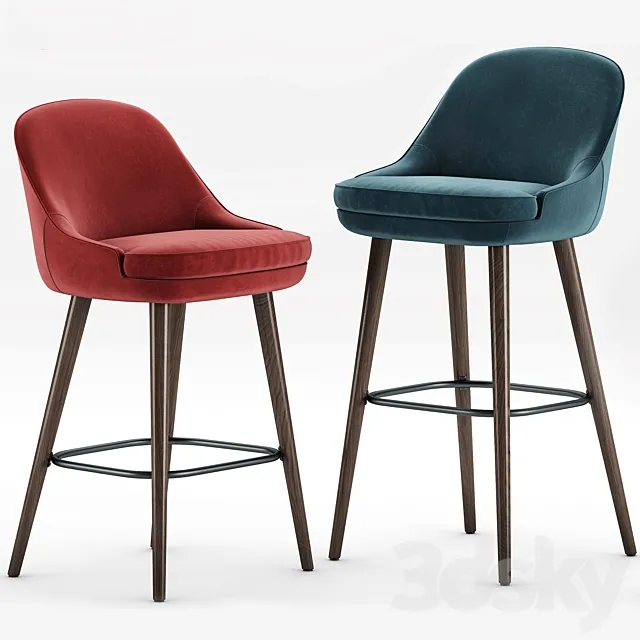 Walter Knoll 375 Bar Stool and Barhocker 3DModel