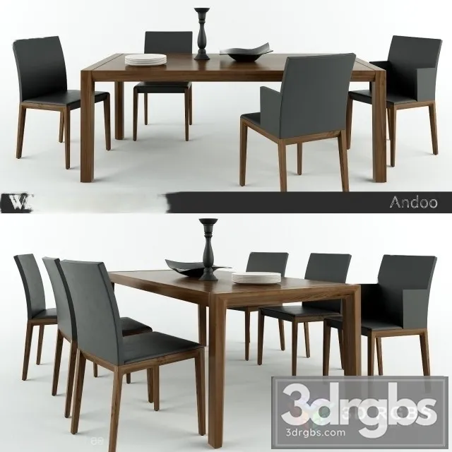 Walter Knoll Andoo Chear Table 3D Model Free