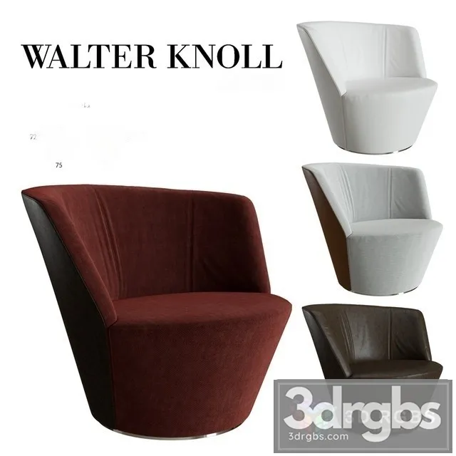 Walter Knoll Joey Armchair 3D Model Free