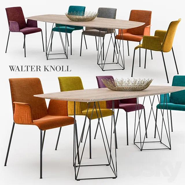 Walter Knoll Liz chair Joco table 3DModel