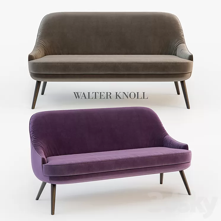 Walter Knoll sofa sofa 375 3D Model