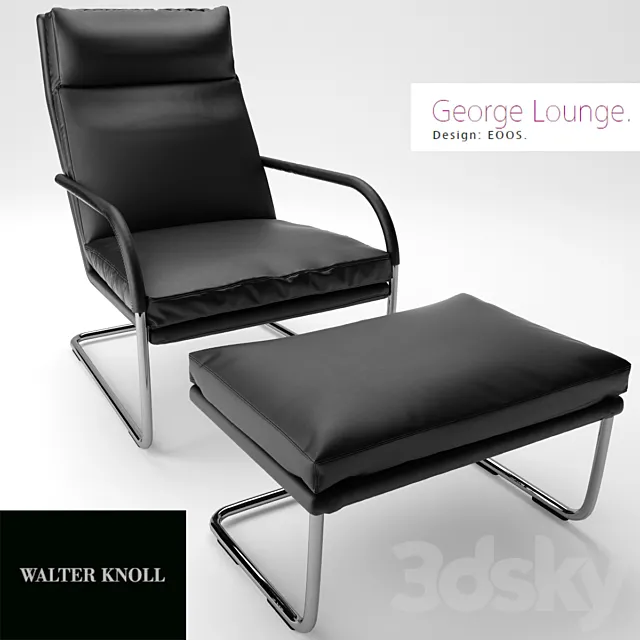 Walter_Knoll_George_Lounge 3D Model