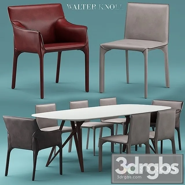 Walterknoll Saddle Table and Chair 3D Model Free