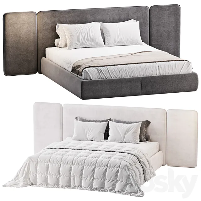 Wanda bed by the high wall 3D Model