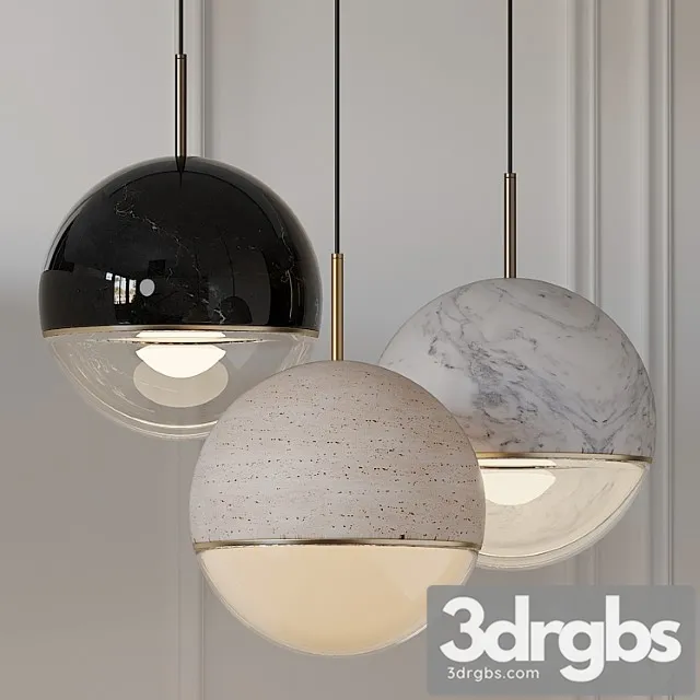 Wandering star led pendant light by viso 3D Model Free