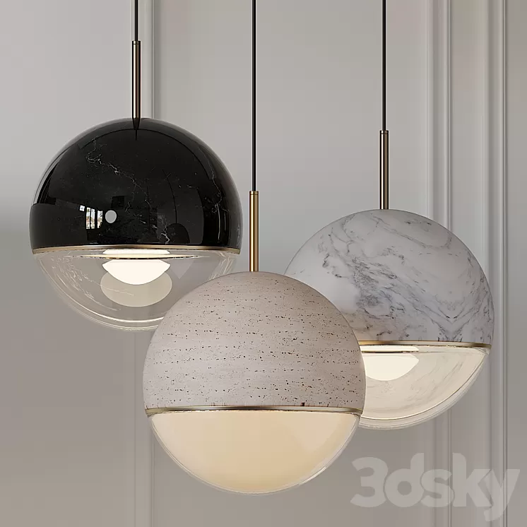 Wandering Star LED Pendant Light By Viso 3D Model