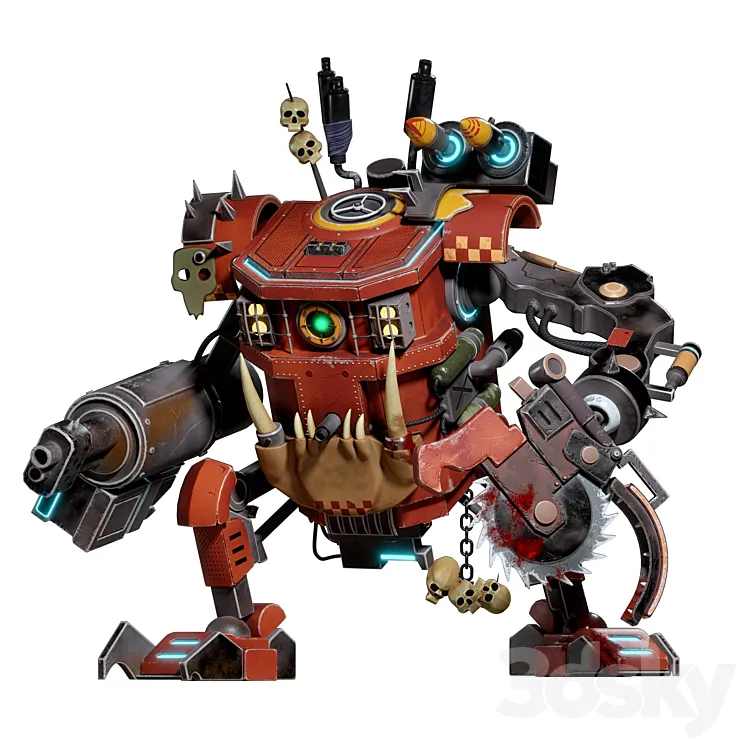 War Robot 3D Model Free Download