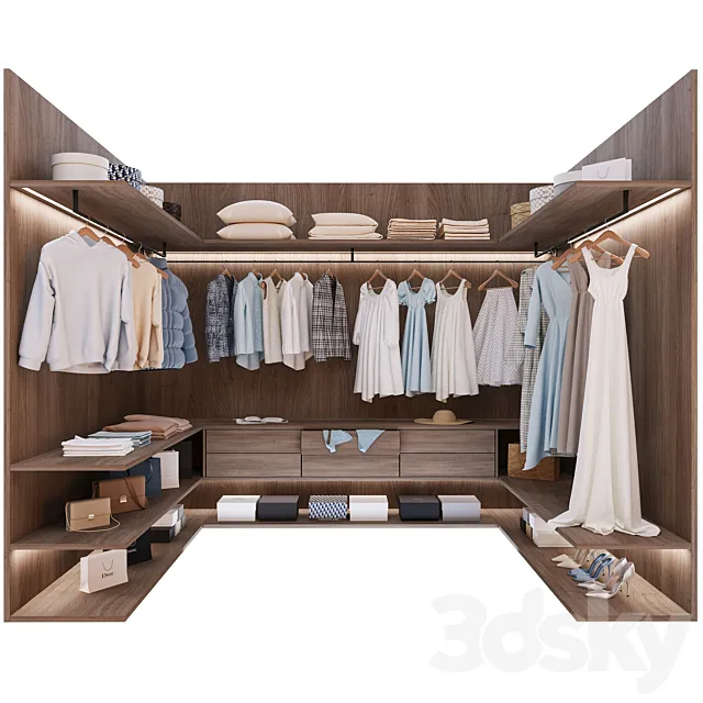 Wardrobe 001 3D Model