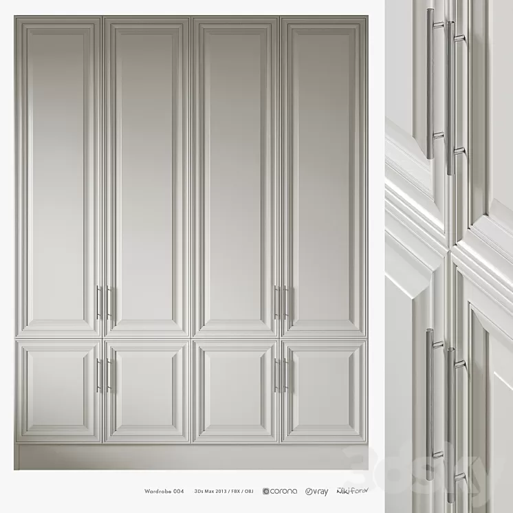 Wardrobe 004 3D Model Free