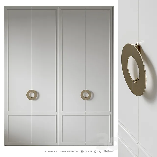 Wardrobe 011 3D Model