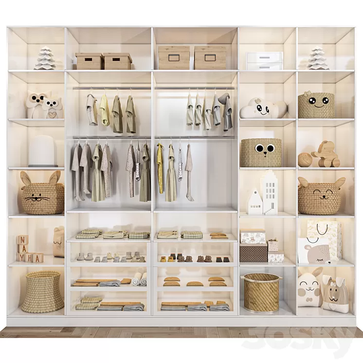 wardrobe 117 3D Model Free